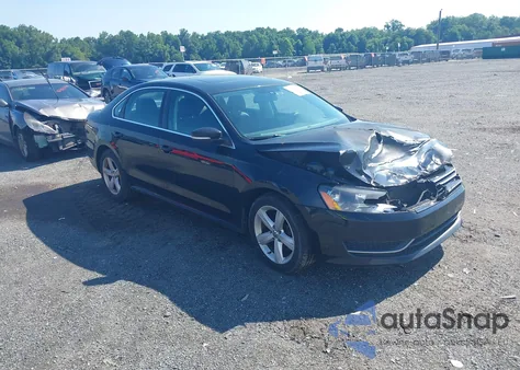 2013 Volkswagen Passat Se из США, поврежденный, VIN 1VWBP7A39DC104977